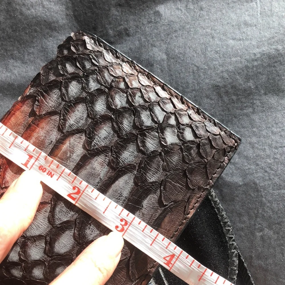 Men Snake Leather Two fold Wallet NWB